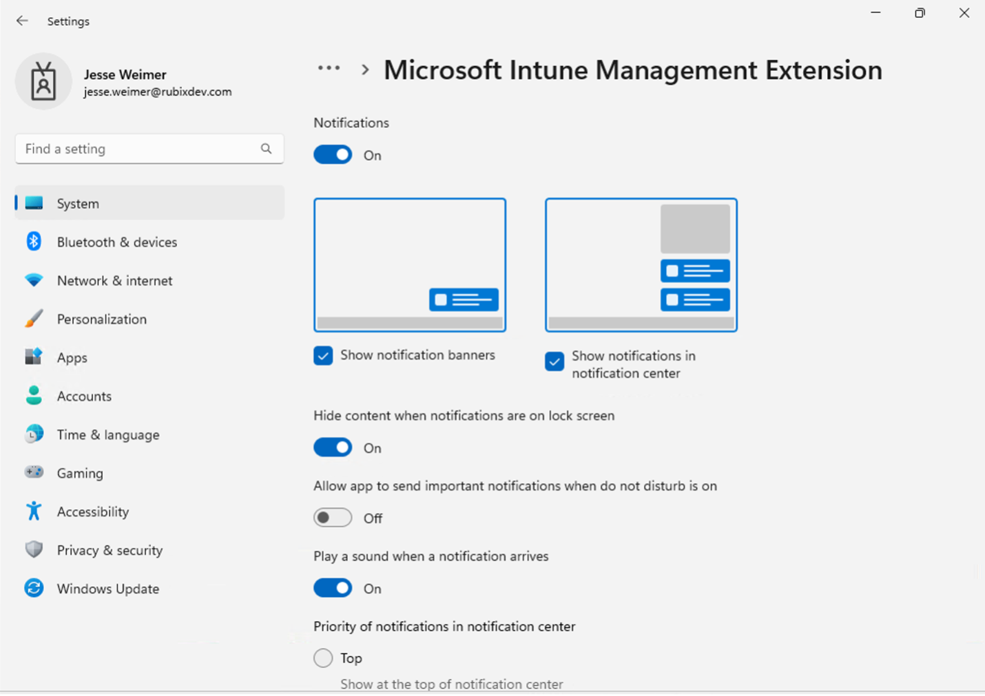 Intune Management Extension Notifications Keep Them On | Rubix